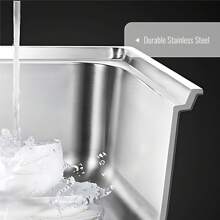 Outdoor Garden Sink Free Standing,Portable Stainless Steel Sink Freestanding Stainless Steel Sink With Storage Shelve And Faucet Deep Kitchen Sink Outdoor And Indoor Easy To Clean