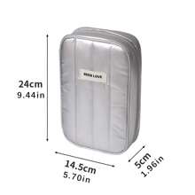 时尚数码袋，便携式手机包，大容量旅行者数据线收纳包，移动电源手拿包 - 彩色 - 查看 10