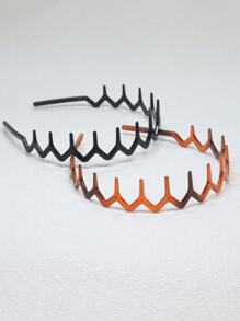 Haarbanden, zigzag- en golfontwerp - neutrale en neutrale haaraccessoires, metalen dameshoofdbanden, modieuze hoofdbanden met tanden voor sport, dagelijks gebruik en haarverzorging, haaienteenhoofdbanden met gekartelde plastic hoofdbanden, haarbandaccessoires, nieuwe luipaardprint matte haarbanden, hoofdbanden met hoge schedeldruk, sfeer premium gevoel haaraccessoires, gebroken haar organiseren, terug naar school
