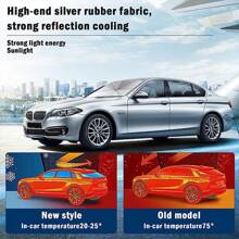 Car Accessories Car Windshield Sun Shade Umbrella, Reflects UV Rays And Protects Dashboard From Sun, Foldable Car Shade Front Windshield, Suitable For Various Vehicle Models SUV, Off-Road Vehicle, Truck, Truck, For (55x31 Inches)