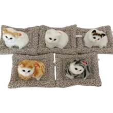 Kitten Plush With Realistic Meow Sound Michi Kitten Baby - Grey - View 3