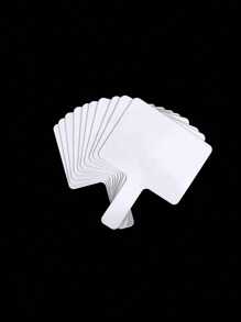 10Pcs Mini Dry Erase Answer Paddles, Handheld Double Sided Paddles Mini White Boards Small White Board Dry Erase Signs Auction Paddl,Repeatable Erasable, Handheld Writing Board Auction Whiteboard Home Supplies Message Graffiti Paper Board,School Supplies,Back To School