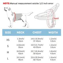 Harnais pour chien à sangle réglable avec lettrage à la mode - Anti-étouffement, Anti-Fuite, Boucle à dégagement rapide, Conception sans tension - Idéal pour la course et la marche, Harnais adapté aux petits, moyens et grands chiens - Multicolore - Voir 5