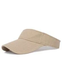 Summer Sun Hats Men Women Cotton Adjustable Visor UV Protection Top Empty Solid Sport Tennis Golf Running Sunscreen Baseball Cap