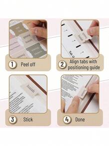 圣经标签、粘性索引标签、75 个标签、波西米亚主题、男女学习圣经用层压圣经标签、圣经索引标签、圣经书本标签、圣经标签标签、圣经标签、粘性标签。（5 张/套）、学校用品、返校 - 1套 - 查看 4