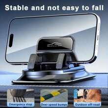 [Customer Favorite] 360° Rotatable Car Phone Mount - ABS Material, Silicone Non-Slip Pad - Dashboard Compatible With Car, Office, Home Use