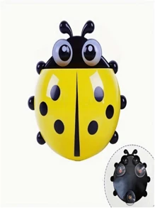 1 件可爱瓢虫牙刷架 - 无需钻孔，壁挂式吸盘收纳架，适用于浴室整理，圣诞节/万圣节礼物浴室装饰夏季 - 彩色 - 查看 8