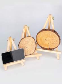 Wooden Display Stand For Artwork, Mini Easel, Multi-Functional Painting Showcase, Triangle Phone And TV Stand Back To School