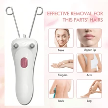 1pc Facial Hair Remover Threader, Women's Electric Cordless Rechargeable Epilator For Face, Fine Chin, Upper Lips, Arms, Legs And Back