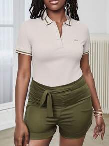 Women's Outdoor Short Sleeve POLO Shirt, Minimalist And Fashionable, Suitable For Summer