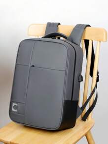 男士背包，笔记本电脑背包，学生背包，多口袋，防水，大容量，减震肩带，适合青少年，休闲户外，运动，度假，旅行，毕业礼物，生日配件