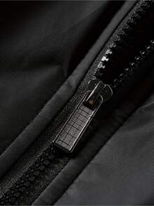 Men's Casual Fleece-Lined Jacket - Solid Color, Warm & Comfortable For Spring/Fall, Versatile Baseball Style With Zip Closure -  Polyester Fleece - Perfect For Casual Wear, Outdoor Activities - Ideal Gift For Men-2025