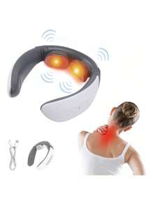 Cuello Masajeador Electrico Instrumento De Masaje Cervical - Blanco - Ver 1