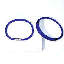 2 件男士可调节简约编织绳手链，幸运红色手带，百搭日常佩戴手链