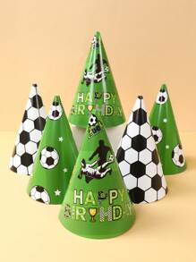 6 pezzi Cappellini di carta a tema calcio per festa di compleanno, cappellini fai-da-te mini per festa, decorazioni per festa di compleanno a tema calcio, decorazioni doccia bebè, cappellini per festa, decorazioni per festa di compleanno, regali per festa di compleanno, bomboniere per festa, cappellini da festa, artigianato per il tempo libero