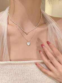 1pc Stainless Steel Butterfly Pendant Necklace, Suitable For Daily Wear