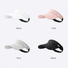GOLOVEJOY 1 pezzo Cappellino casual da sole traspirante e colorato, cappellino da esterno sport con visiera rosa, cappello con protezione UV