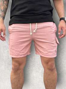 Kit 3 Cargo Bermuda Shorts In Premium Linen - Rosa vieja - Ver 3