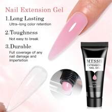 5PCS Poly Nail Extension Gel Set Soak Off UV LED 10ml Acrylic Crystal White Clear Nude Pink Gel Nail Polish UV Construction Gel