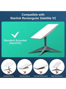 Adaptador Ethernet Starlink V2 Conector hembra RJ45 para conexión de red Starlink Gen 2 - Gris - Ver 3