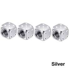 4Pcs Dice Design Tire Valve Stem Caps, Car Wheel Tyre Air Valve Dust Cover For Automobile Truck Motorcycle Bicycle - Multicolor - View 6