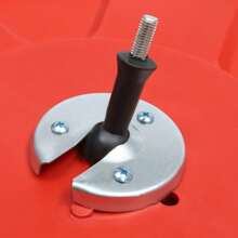 Convex Traffic Mirror 24"(60cm) Corner Mirror For Blind Spot, Garage, Warehouse, Business, Office And Traffic Security, Safety Mirrors For Corners Indoor Outdoor, Clear View - Red - View 5