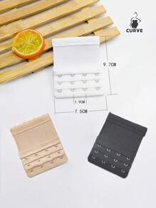 Bra Extender Hooks (Elongated), Underwear Accessories,Elastic, Adjustable, Underwear Extension Buckle, Bra Extension Buckle, Breasted Bra Back Buckle - Multicolor - View 2