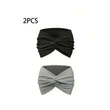 1 件女士运动头带，波西米亚风格头巾，复古扭曲头带，适合瑜伽跑步运动骑行旅行，多种颜色 - 彩色 - 查看 21