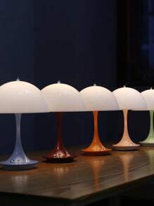 LED Orange Home Decorative Table Lamp For Bedroom, Living Room, Birthday Gift, Restaurant, Office Decorative Lighting, Touch 3 Colours Light Change, Rechargeable Outdoor Camping, Easy To Carry.