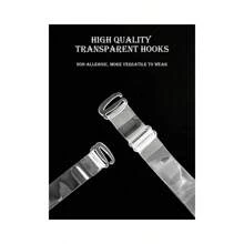4 件隐形透明胸罩肩带替换件 - 可调节弹性胸罩肩带夹，透明 - 透明 - 查看 8