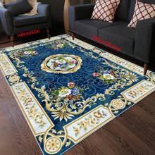 【水晶绒700g/㎡点状底5mm厚】现代简约北欧抽象手绘几何欧式客厅地毯户外庭院花园门廊阳台防滑地垫适合露营