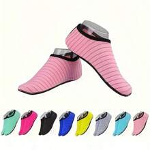 1pc Quick-Dry Beach Socks With Soft Sole For Snorkeling, Swimming, Boating, Hiking, Surfing - Breathable And Lightweight, Beach Essentials, Pool Float - Pink - View 10