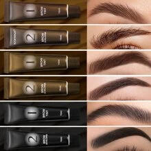 ICONSIGN 二合一眉毛凝胶染色剂，15ml+15ml，防汗，持久，自然立体效果，适合狂野眉毛