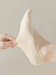 6 Pairs Women's Fashion Lightweight Ice Silk Non-Slip Invisible Low Vamp Socks, Skin-Friendly, Breathable, Odor-Resistant, Comfortable, With Moisture-Wicking Effect, Stylish And Luxurious, Suitable For Travel, Parties, Holidays, Christmas, Valentine's Day, Gifts For Wife, Mothers, Daughters, Daily Wear - Multicolor - View 7