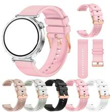 18mm Silicone Strap With Rose Gold Clasp, Suitable For Garmin Vivoactive 3S 4S/Vivomove 3S Active S/Rey/Move 3S Forerunner 255S 265S Venu 3S 2S,And For Watch GT 4/5 41mm GT 5 Pro 42mm -Watchband For Women And Girls Smart Watch Accessories. - 18mm - View 2