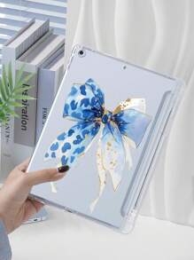 Blue Marble Leopard Print Case Compatible With IPad 7/8/9 10.2 Inch, With Built-In Pencil Slot,Compatible With Samsung Galaxy Tab A8 10.5 Inch 2022, S6 Lite 10.4 Inch,Shell Slim & Light Weight Soft TPU Anti-Scratch Back, Shockproof Impact Resistant Raised Edge
