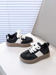 1 par Zapatos deportivos de primavera para niños/unisex, zapatillas casuales de moda multicolor