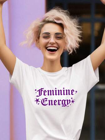 Playera para Mujer Feminista Día de la Mujer Feminine Energy