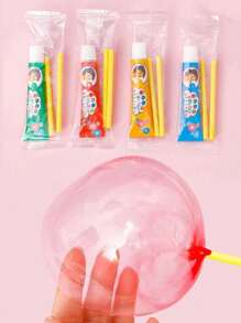 1/3/5/10 piezas Globos de burbujas de colores aleatorios - Disfruta del juego nostálgico de soplar burbujas, adecuado para fiestas de cumpleaños y accesorios de juego, vuelta al colegio