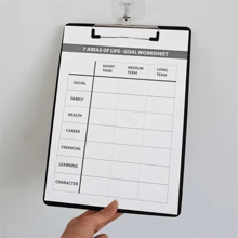 Portapapeles negro A4, Tableta de escritura de plástico, Soporte para documentos/facturas, Portapapeles de papelería A5, Regreso a clases, Útiles escolares