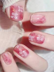 Multi-Color Ombre Nail Polish Strips For Women Nails Full Nail Wraps Solid Gradient Designs Nail Gel Strips For Nails Art Stickers Kit Gel Nail Strips Press On Nails,New No-Bake Gel Nail Decal Flower Butterfly Waterproof Nail Decal Patch With All Summer Nail Coating