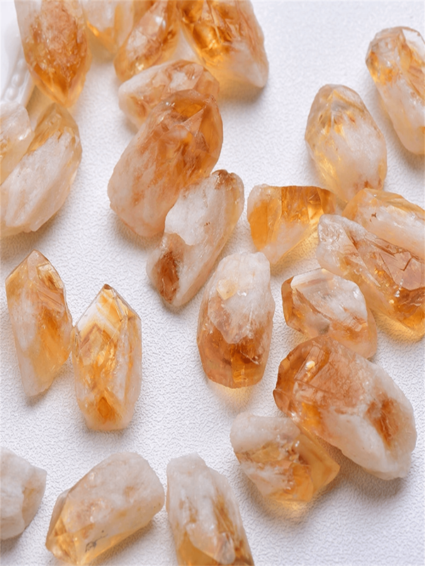 1 pieza 100g Piedra difusora de aroma de cuarzo amarillo natural brasileño, espécimen mineral de cuarzo amarillo para exhibición