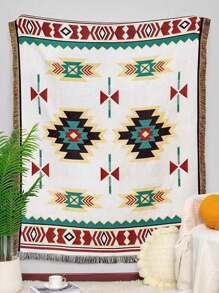 1 件提花户外野餐毯、露营垫、便携式草坪垫、帐篷垫、多用途桌布、房车露营地毯、沙发套、午睡毯、全年双面沙发套和靠背套沙发套沙发套房间装饰客厅装饰 - 彩色 - 查看 6