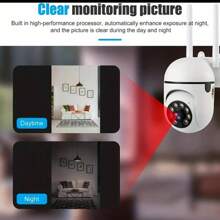1 Or 2 Pcs 1080P HD Security Half-Ball Camera, Wireless WiFi Connection, Auto Tracking, Two-Way Audio, Wide Angle Night Vision, SD Card & Cloud Storage, Indoor/Outdoor Camera