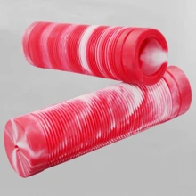 1pair Bicycle Mixed Color Handlebar Covers Non-Slip Shock Absorbing Mountain Bike Handlebar Covers