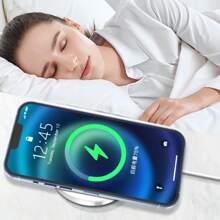 Wireless Charger Compatible With Iphone, Simple & Classic Appearance, Convenient To Carry, Supports Wireless Charging Function Compatible With Apple Series Phones, Supports Magnetic Attachment Compatible With Iphone 12-16 And Wireless Charging For Earphones