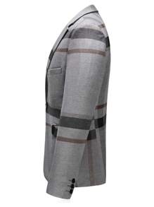 适合婚礼、商务聚会和正式场合的男士正装西装 - 灰色 - 查看 3