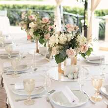 3 Pieces/Wedding Decoration Mirror Tray, Circular Center Decoration Tray, Used For Candle Base, Tray, Wedding, Party Decoration, 2mm Thick, Tear Off The Protective Film, Like A Mirror, Tough, Not Easy To Break, Can Be Used As A Tray, And Can Also Decorate Walls And Corridors.