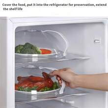 1 pieza Cubierta anti salpicaduras para microondas, tapa de alimentos transparente y reutilizable con hermetismo, cubierta de cocina resistente al calor