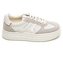Baskets à Plateforme épaisses Avec Paillettes Et Lacts Classiques - Beige-8912 - View 4